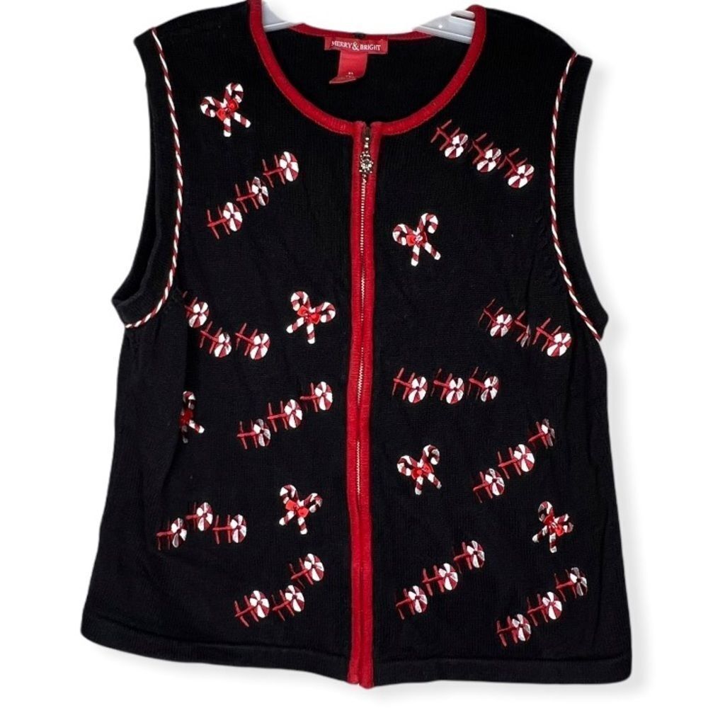 Vintage Merry & Bright Christmas Sweater Vest